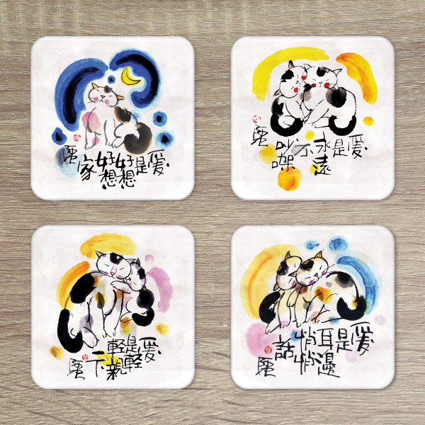 阿虫杯墊5套裝 (一套8片) - Image 3