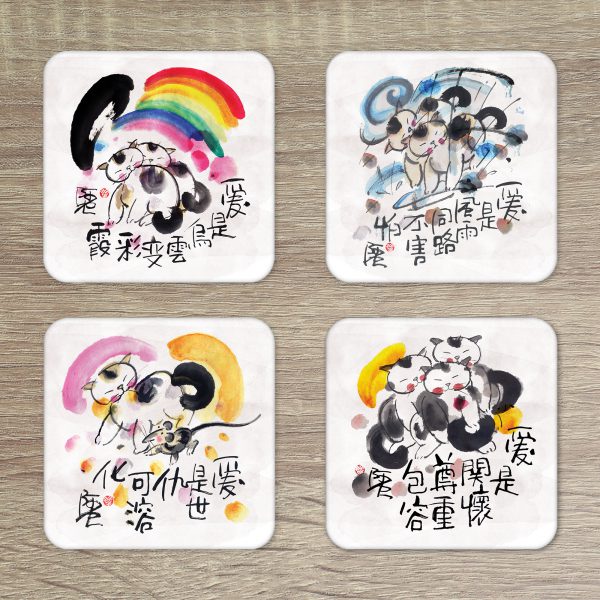 阿虫杯墊套裝【款式2】 (一套8片) - Image 4